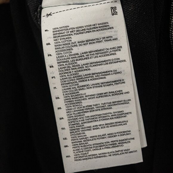 G Star Raw Men's Long Sleeve Polo Shirt in Black Cotton Size Small - Picture 6 of 6